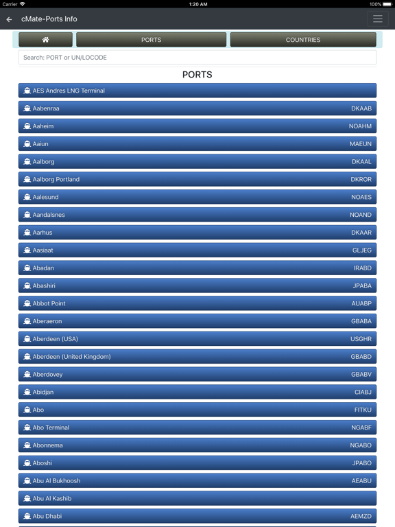 cMate-Ports Info iPad screenshot 2 - Book app