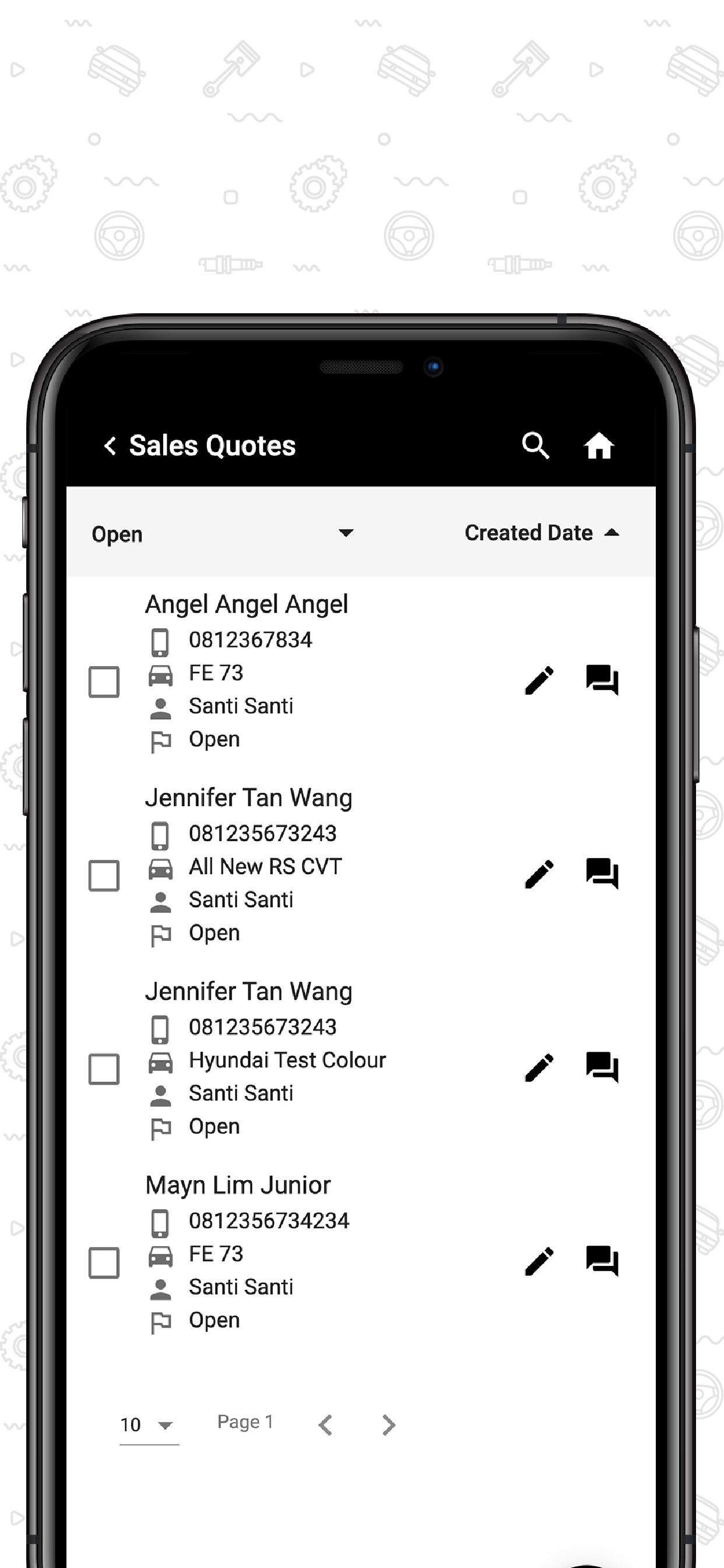 Mitsubishi Lead Management App