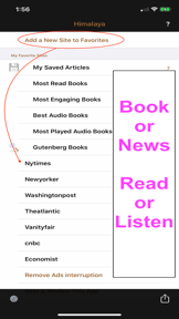 Himalaya Reader screenshot
