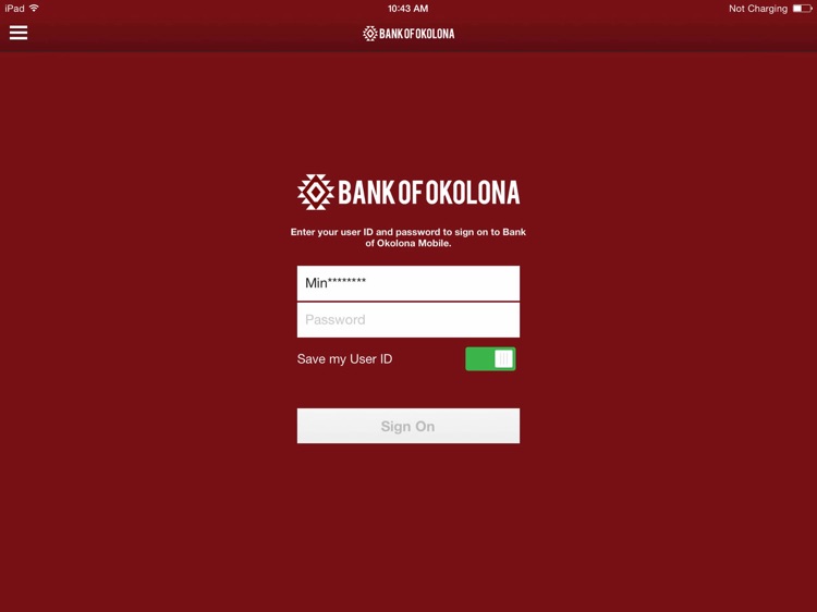 Bank of Okolona for iPad