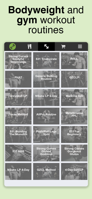 SF Meal & Workout Planner(圖2)-速報App