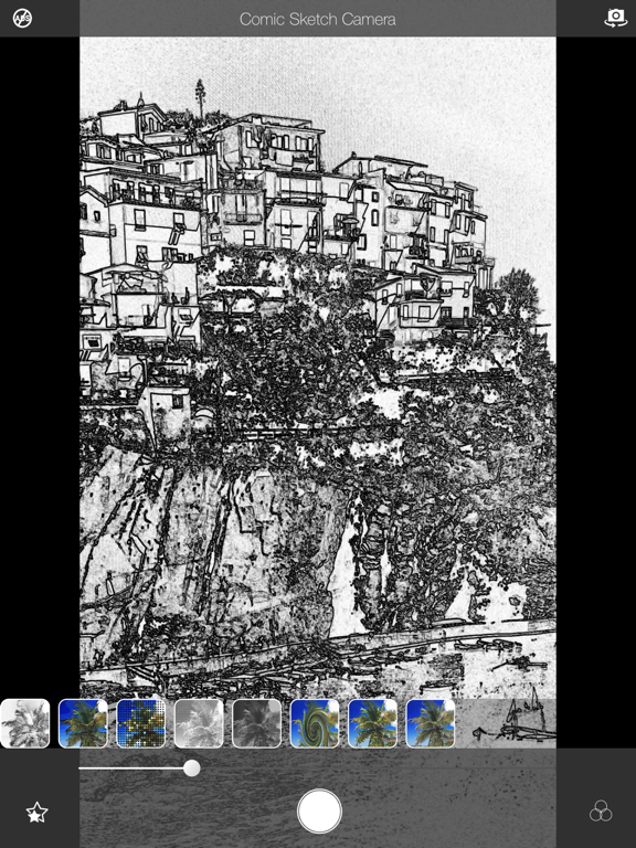 Comic Sketch Camera iPad screenshot 4 - Photo & Video app