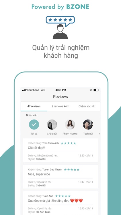 Bzone - Quản lý Salons