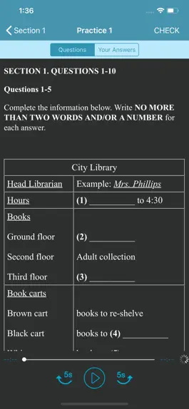 Game screenshot IELTS English Listening Test hack