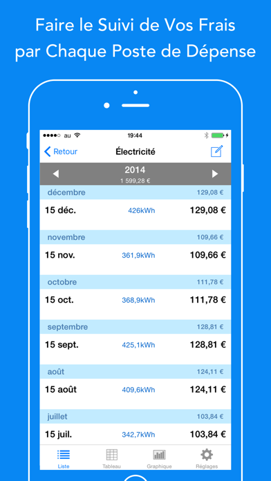 Screenshot #2 pour CostMan - gérer vos dépenses