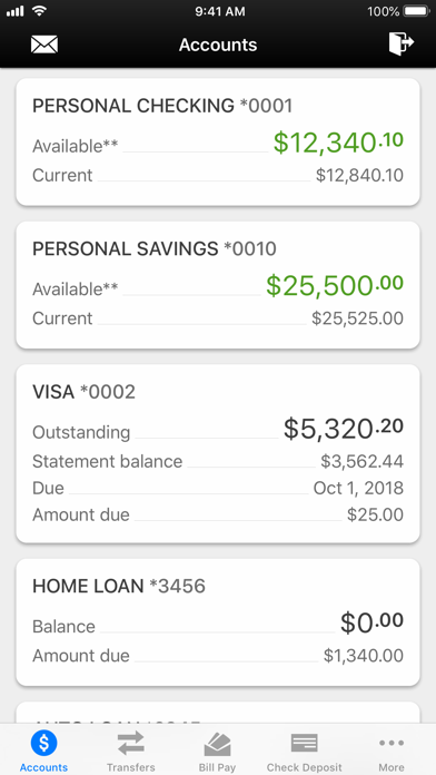Quincy CU - Mobile Banking Screenshot