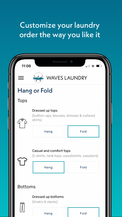 Waves Laundry iPhone screenshot 4 - Lifestyle app