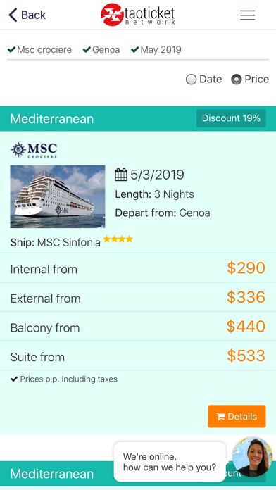Ticketmsc - Cruises screenshot 2