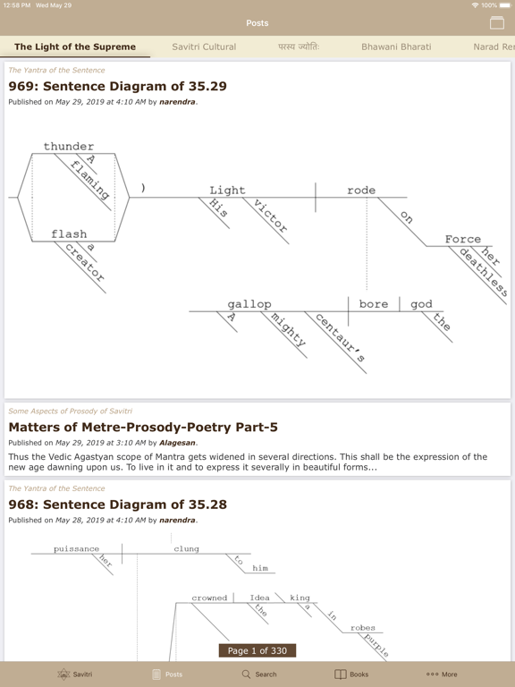Savitri by Sri Aurobindo iPad screenshot 5 - Book app