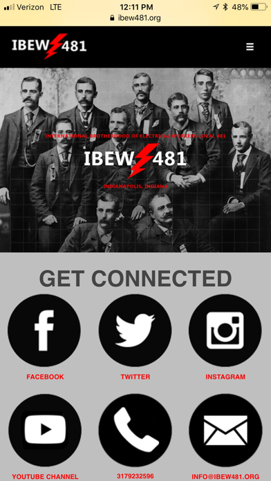 IBEW Local 481 iPhone screenshot 1 - Business app