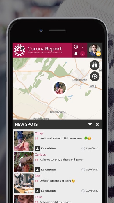 CoronaReport Screenshot