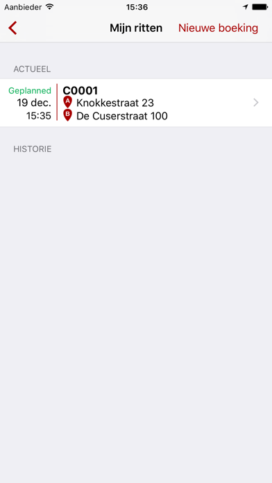 Taxi Mobiel Amsterdam Screenshot