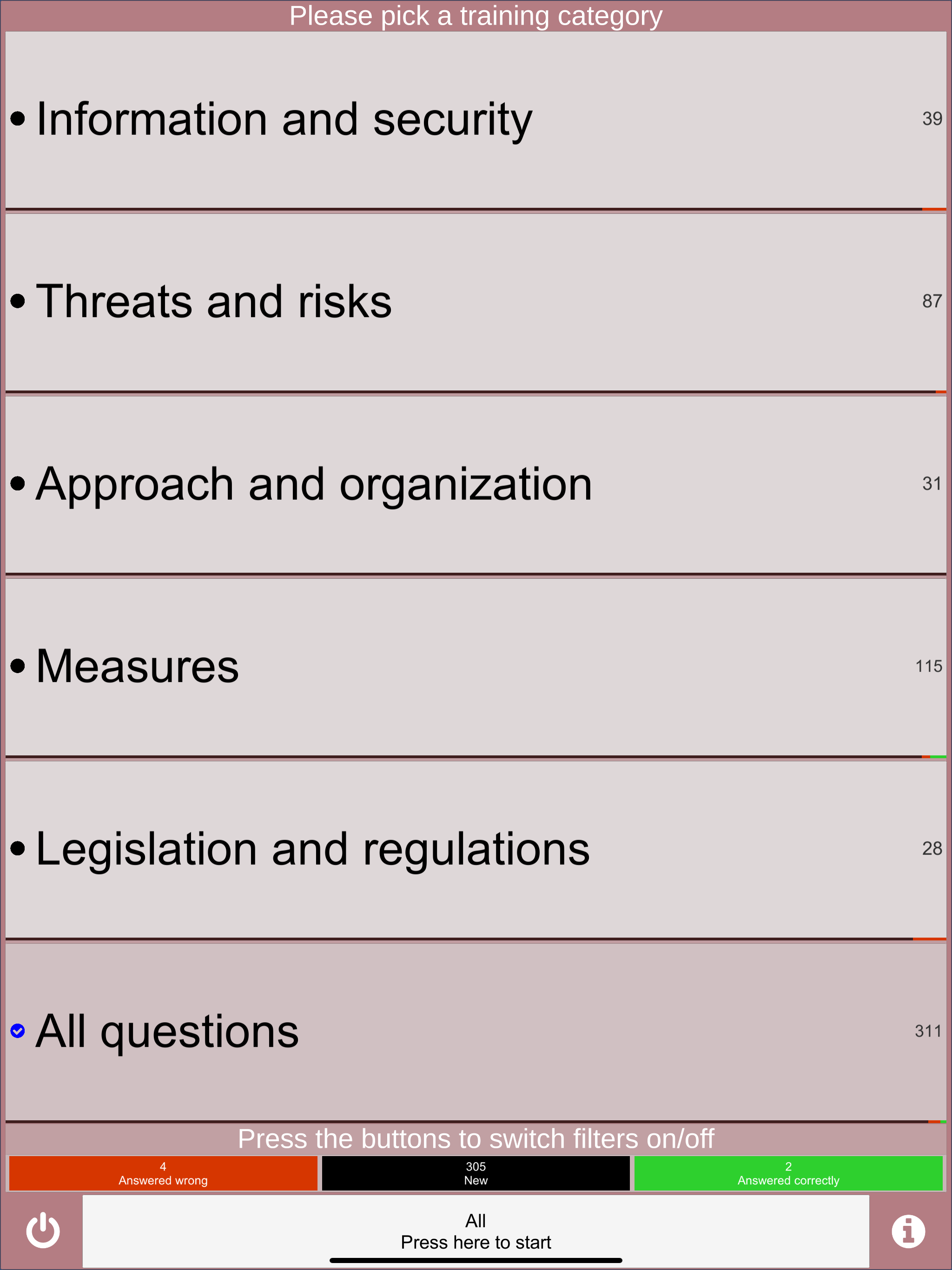Information Security exam prep screenshot 13