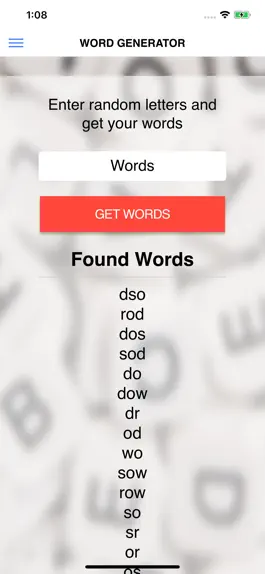 Game screenshot Word Generator for Games apk