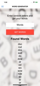 Word Generator for Games screenshot #2 for iPhone