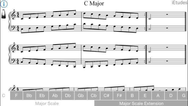 Major Scales Piano