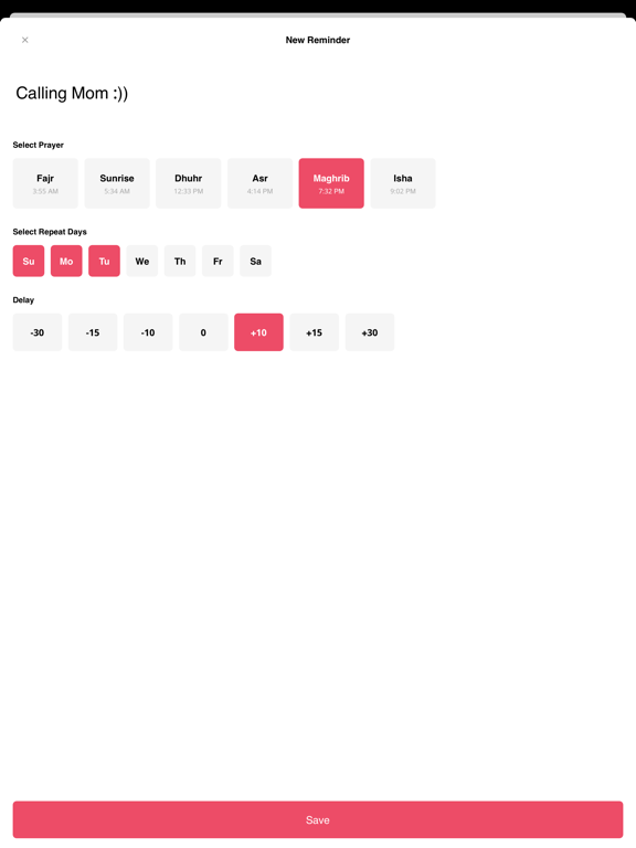 My Prayers - A Reminders App! iPad screenshot 3 - Productivity app