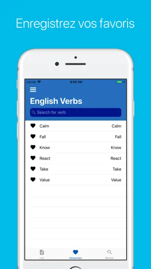 Capture d'écran de Quickverbes Anglais sur iPhone 4