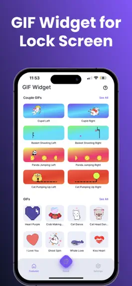 Game screenshot GIF Widget for Lock Screen mod apk