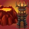 You play as a sorcerer, defending the tower of your people as nearby volcanos erupt and rain fire