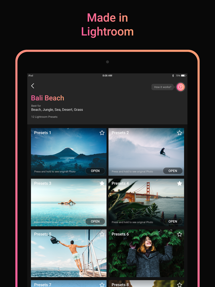 Photo Presets for Lightroom App for iPhone - Free Download ...