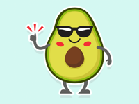 Avocado Animated Stickers
