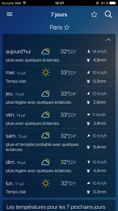 Screenshot #3 pour No Ads Meteo