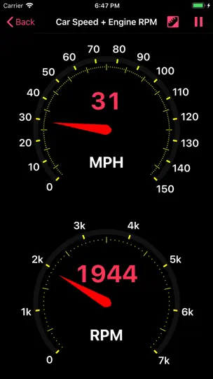 Capture d'écran de KIA OBD App sur iPhone 3