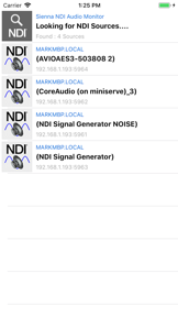 NDI Audio screenshot