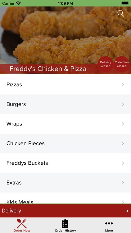 Freddy's Chicken & Pizza.