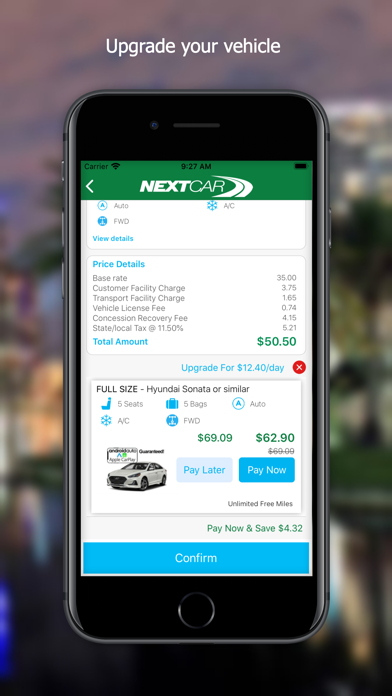 NextCar - Car Rental App Screenshot