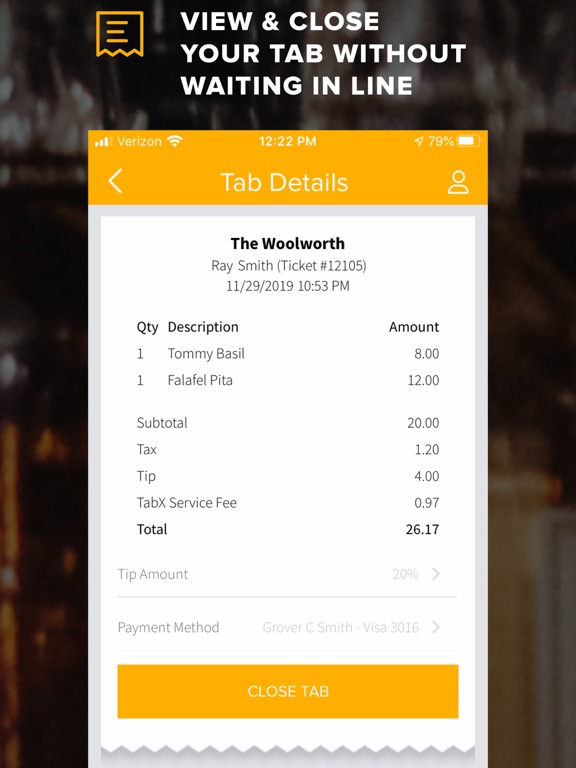 TabX iPad screenshot 6 - Food & Drink app