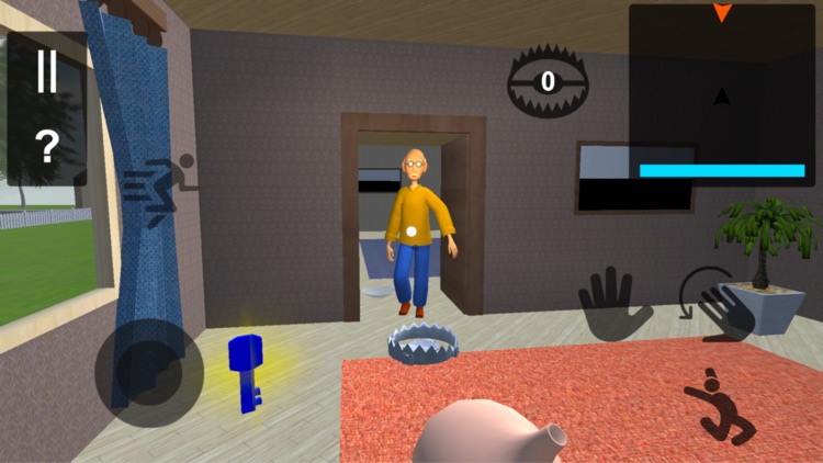 Grandpa Neighbor. Bald Teacher