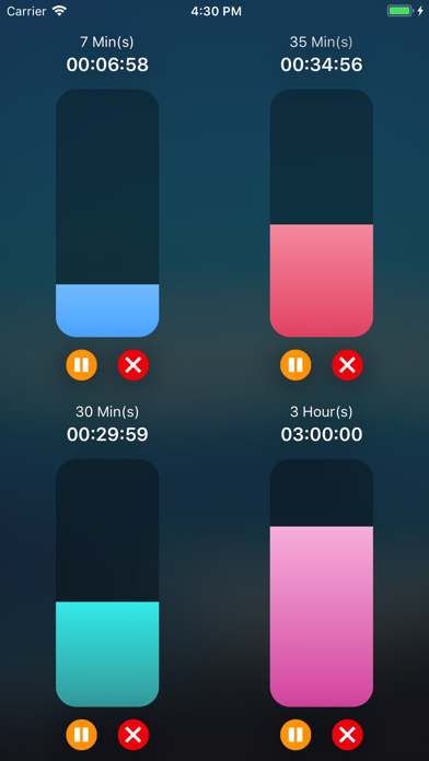 Screenshot #2 pour Widget Timer - 8 Concurrent