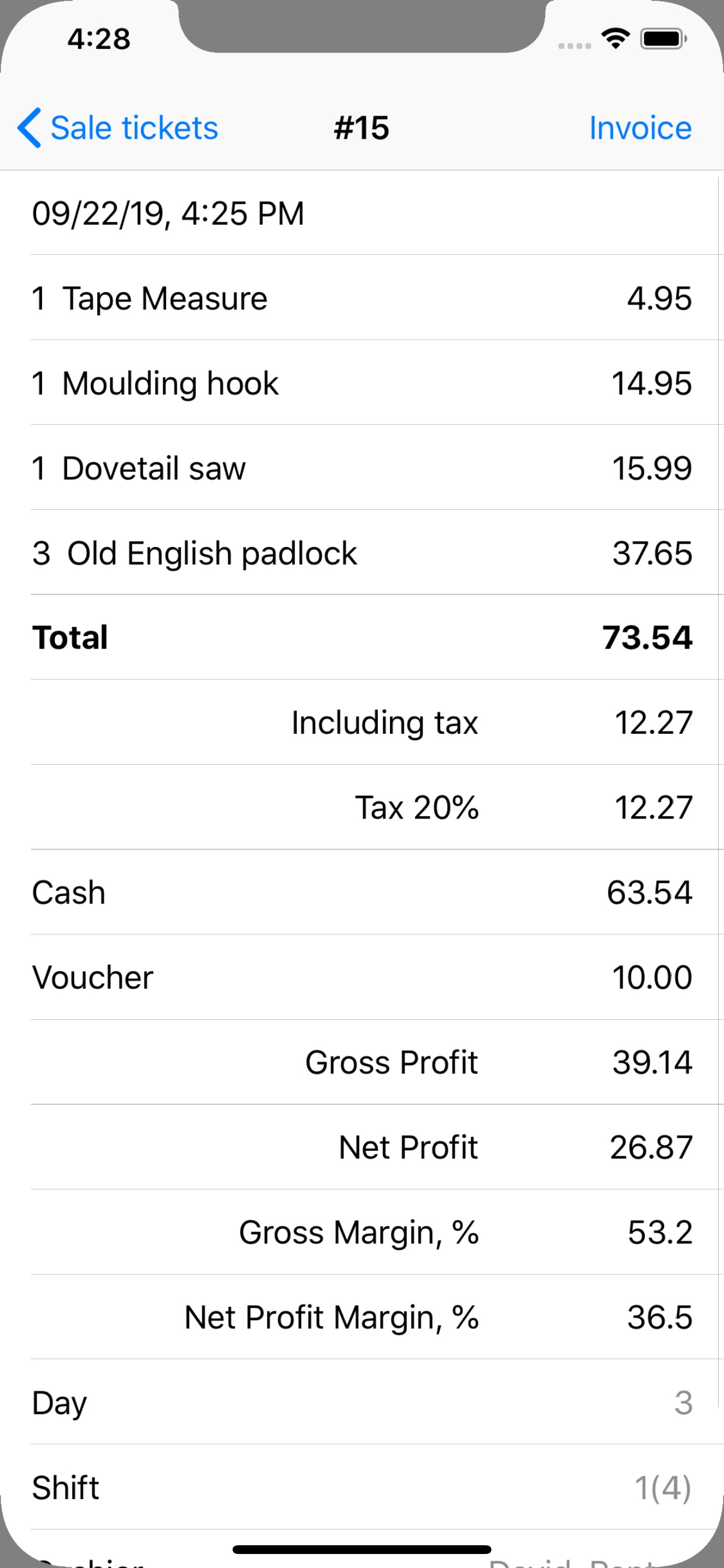 SW Point of Sale screenshot 5