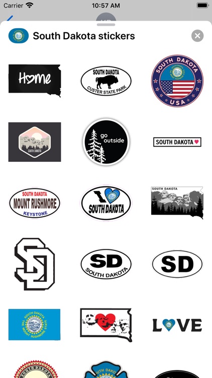 South Dakota - USA stickers