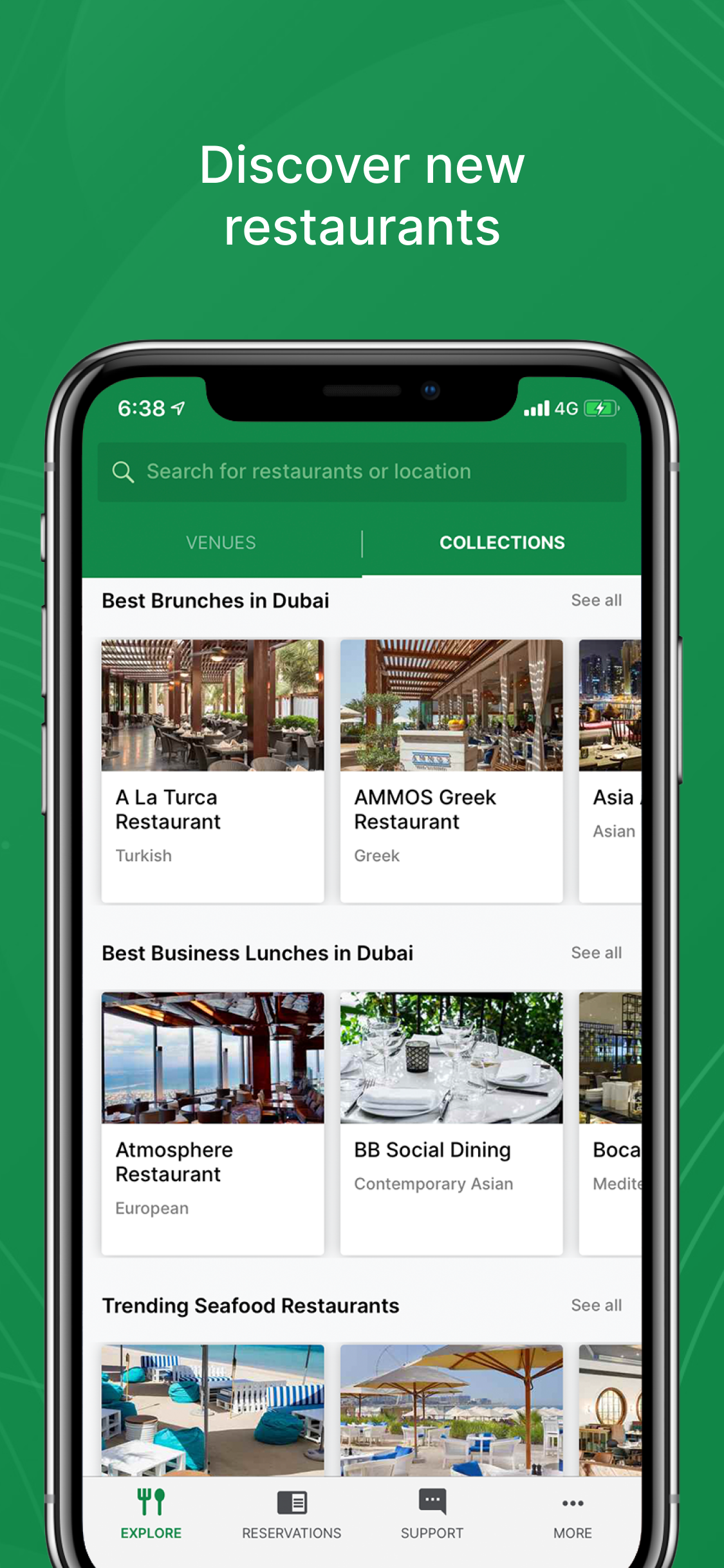 Eat App: Restaurant Bookings