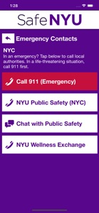 Safe NYU screenshot #2 for iPhone
