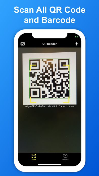 Screenshot #1 pour SkyBlueScan: QR Code Scanner