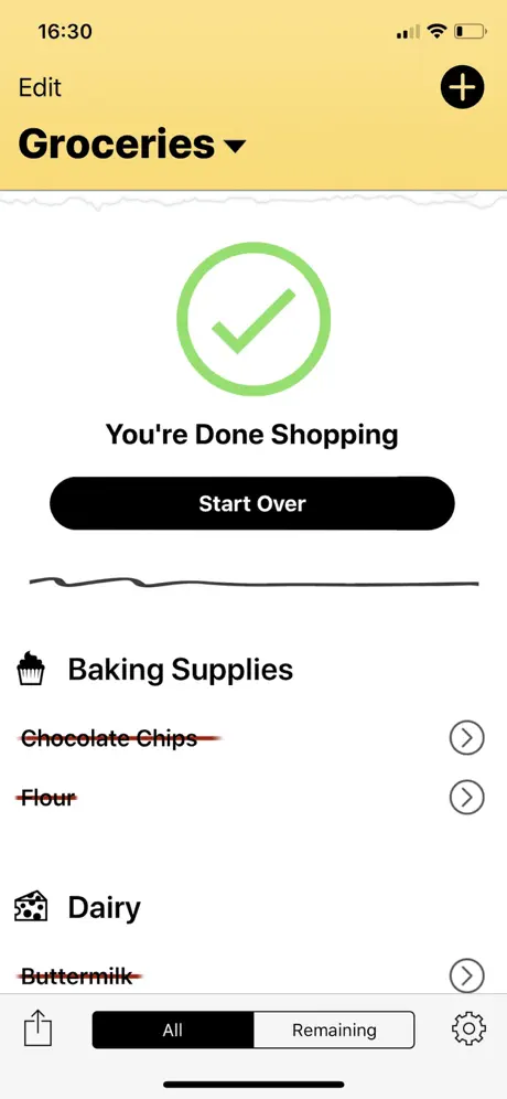 Grocery & Shopping List