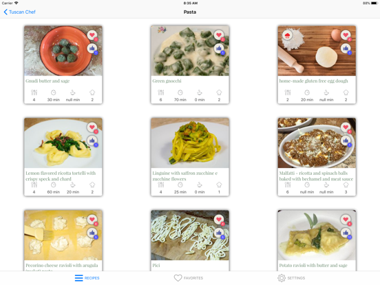 Tuscan Chef - Italian food iPad app afbeelding 2