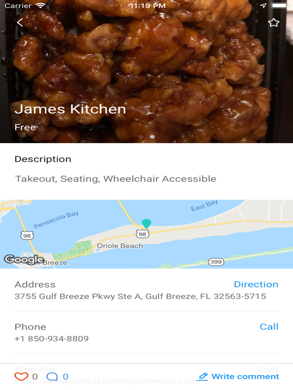 PensacolaBeach.App iPad screenshot 4 - Travel app