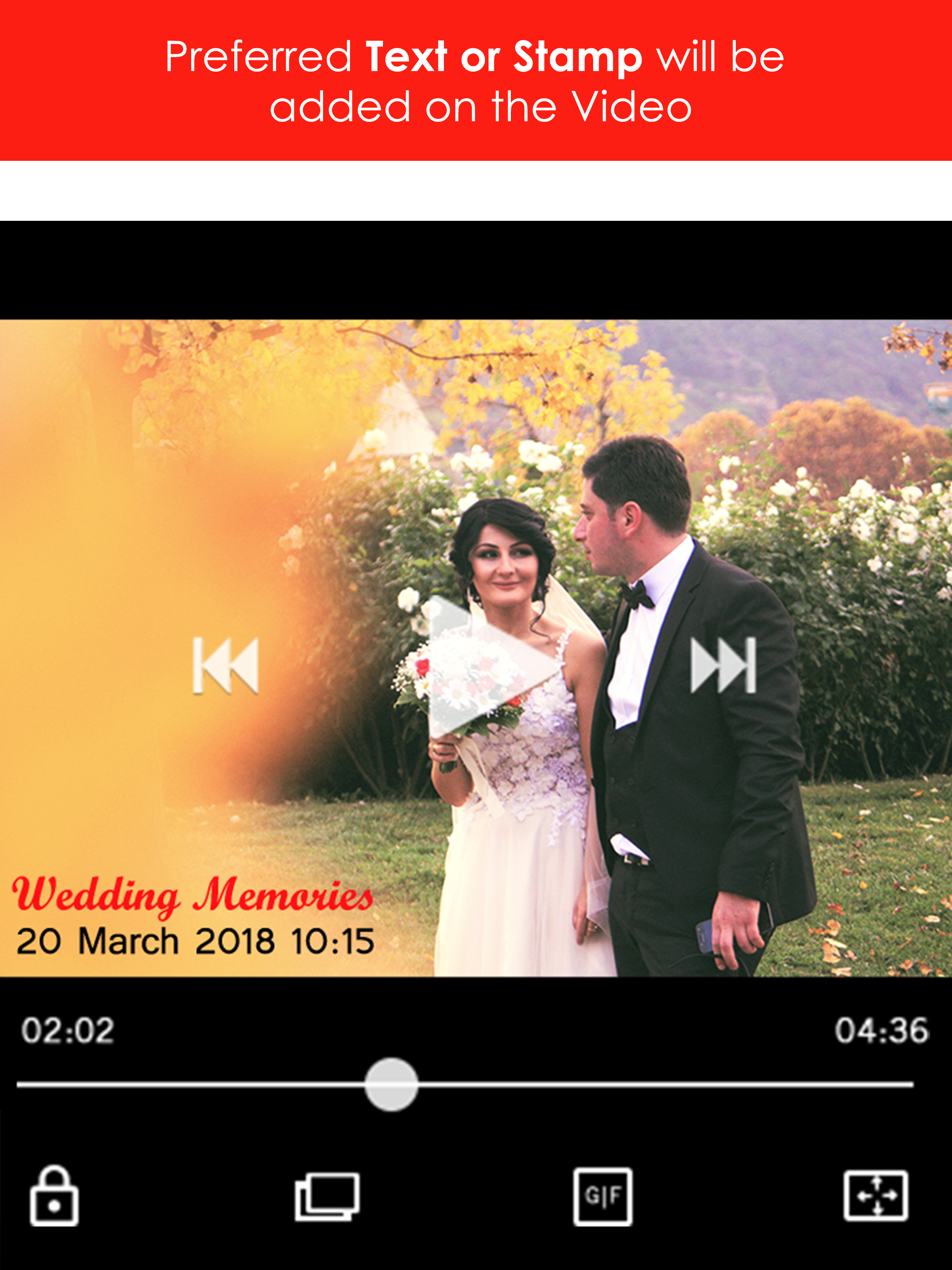 Auto timestamp & text to video screenshot 19
