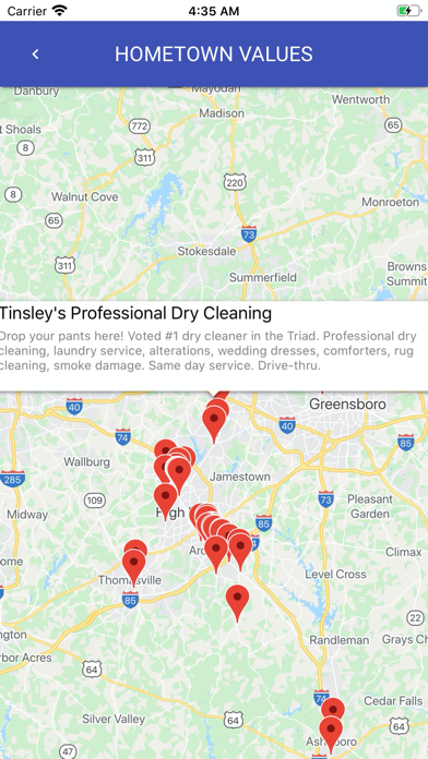My Hometown Values iPhone screenshot 4 - Shopping app