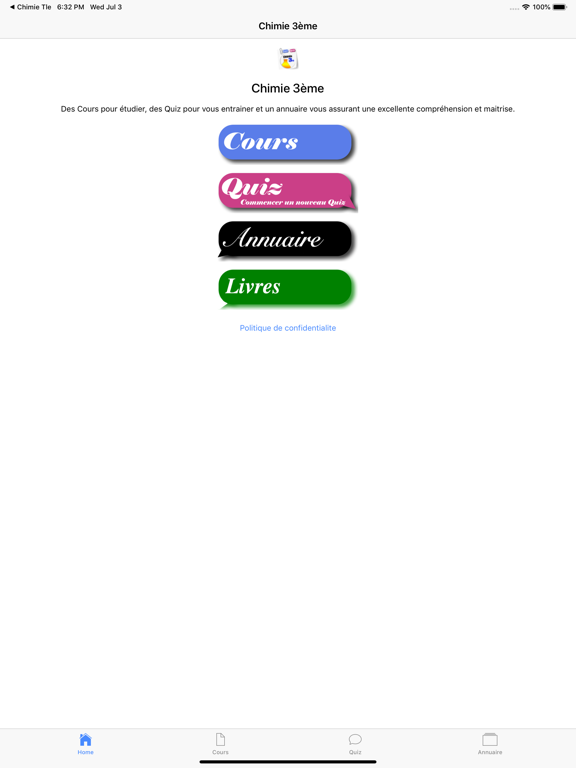 Screenshot #4 pour Chimie 3ème