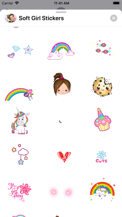 Soft Girl Sweet Cute Stickers screenshot 2