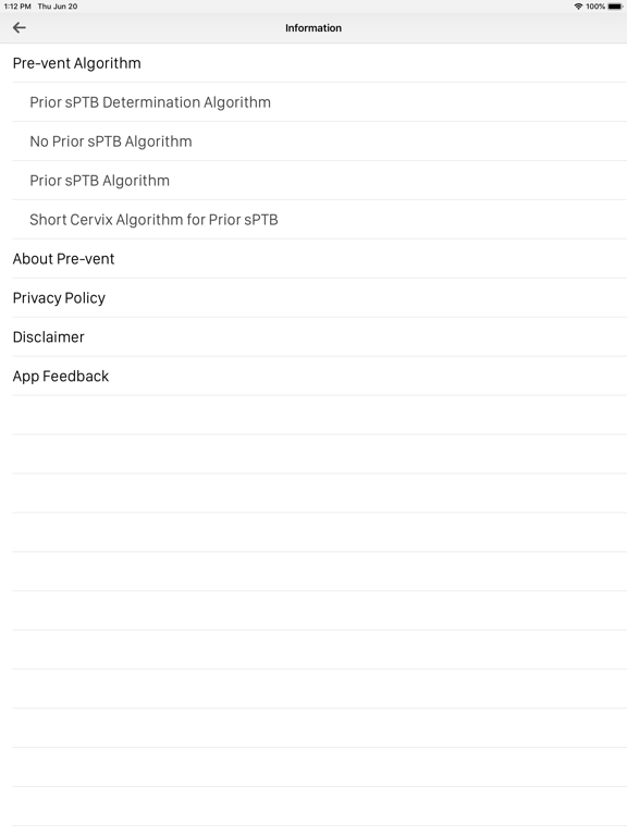 Pre-vent iPad screenshot 8 - Medical app
