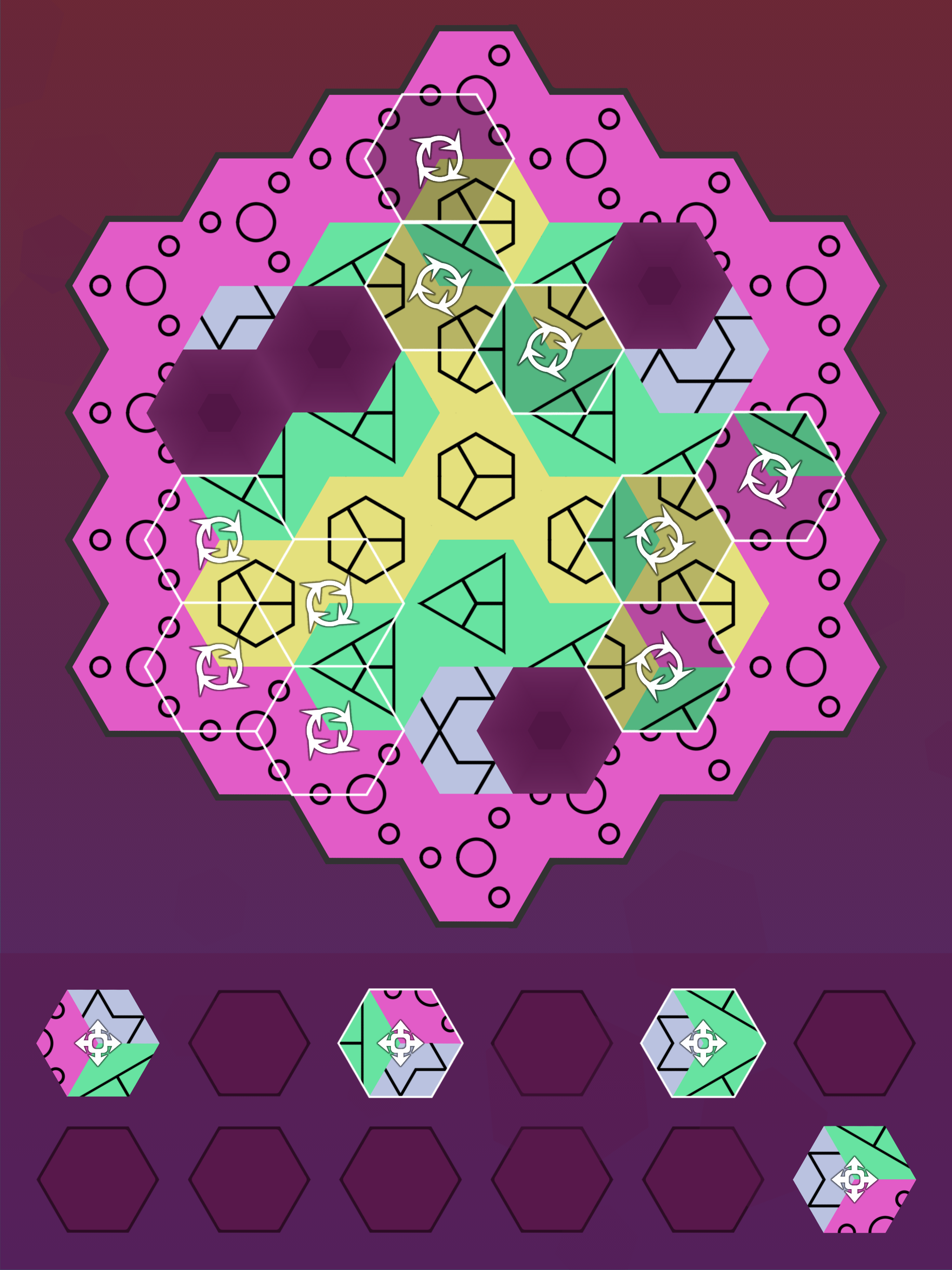 Aurora Hex - Pattern Puzzles