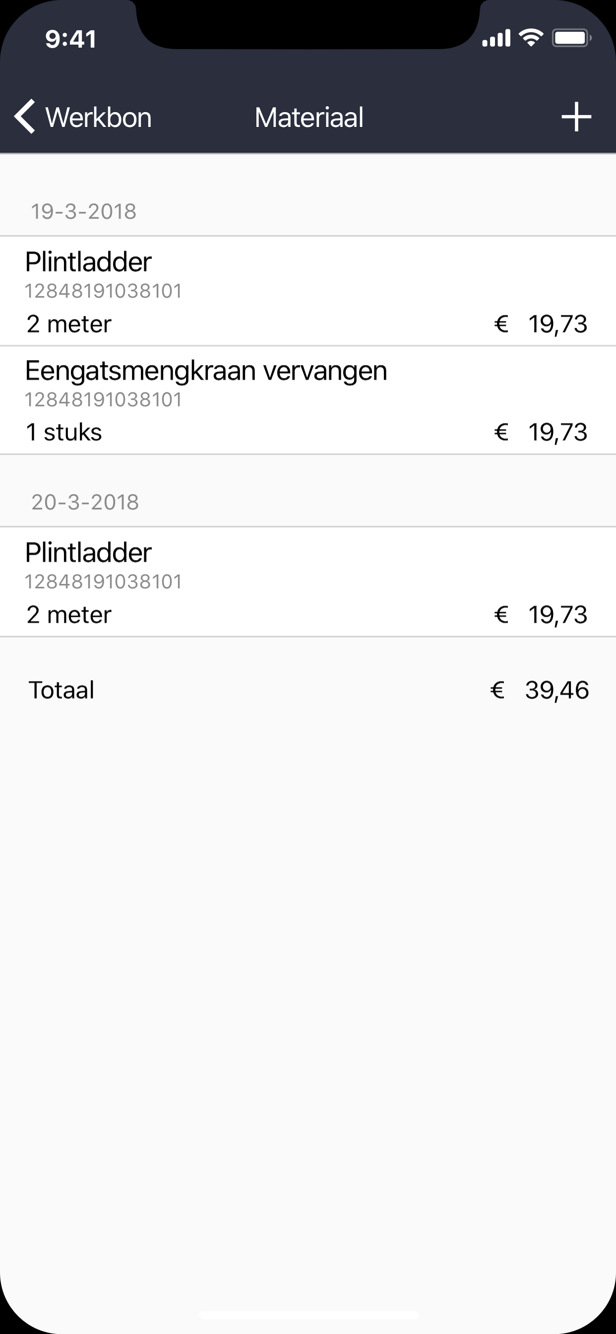 Crafter - Werkbon App screenshot 6