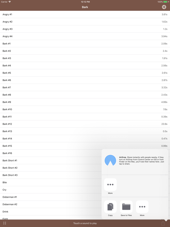 Screenshot #6 pour Bark - Dog Sounds